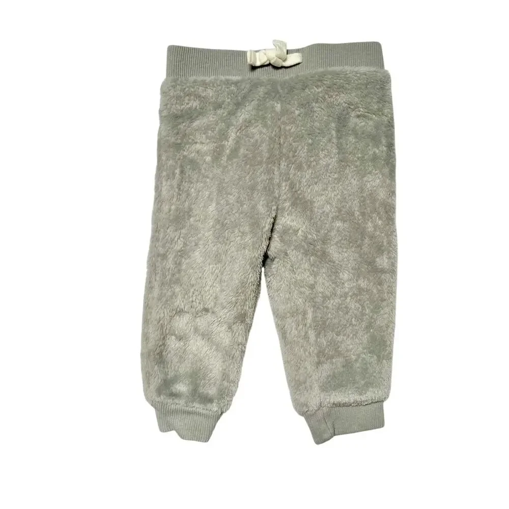 Gymboree Cozy Sherpa Jogger Pants Size 3-6m